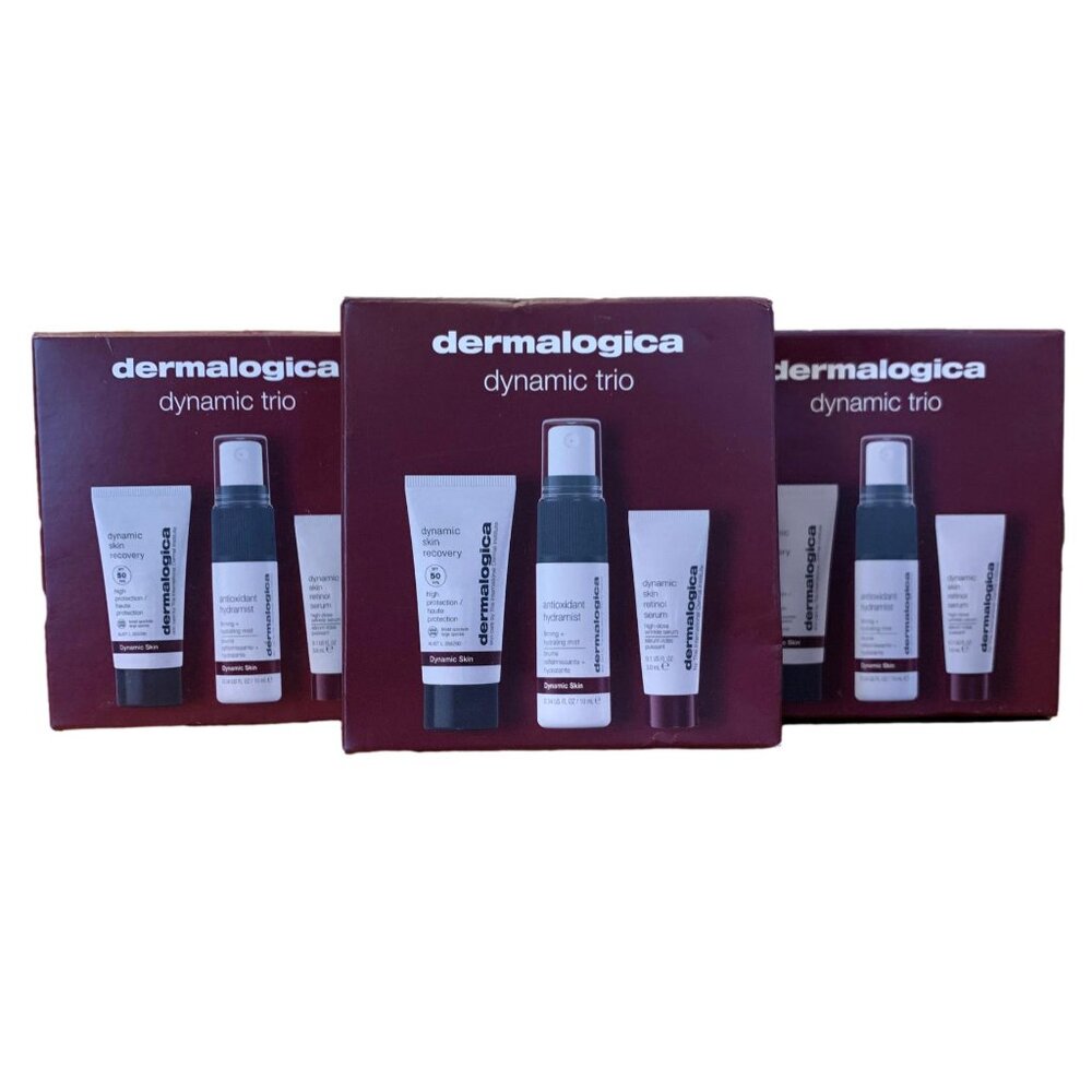 3X Dermalogica 3pc Dynamic Trio Skincare Kit Travel Size Sets Brand New EXP 1/26